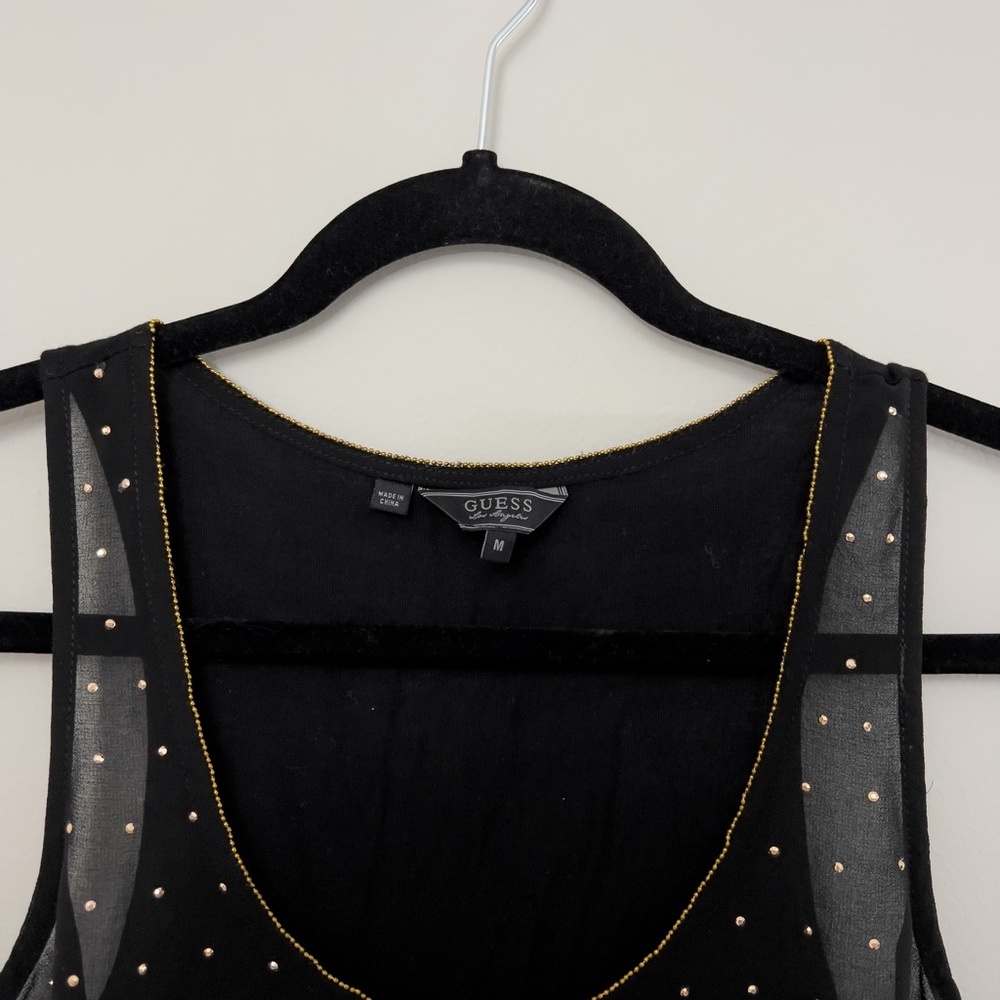Guess,  Black and gold top